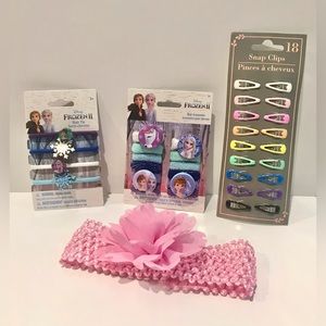 Girls Hair Bundle 4 Pcs Set/Disney FrozenII NWT